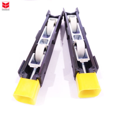 آپارتمان PVC درب پنجره چرخ آلومینیوم پرتکن چرخش رولر خاکستری رنگ