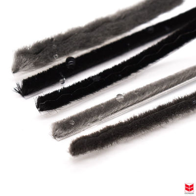 CLJ Black Weatherstrip Mohair Strip برای ضد گرد و غبار ضد حشرات ضد صدا عملکرد 3-25mm ارتفاع انبار و عرض 3-50mm