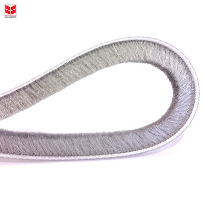3-50mm عرض درب کشویی دریچه پشم آلومینیوم آلیاژ نوار برس آب و هوا نوار برای در سیاه / خاکستری / قهوه ای / سفید / دیگر