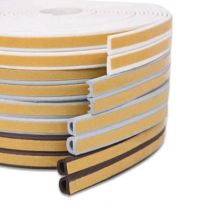 تخصیص مقاومت به پیری Tpe PVC Epdm درب چوبی لاستیک آب و هوا مهر و موم نوار برای آپارتمان