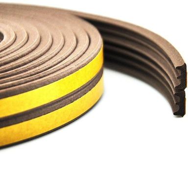 درب و پنجره های خود چسبنده EPDM اسفنج لاستیک مهر و موم نوار در رنگ با ارتفاع انبار از 3-25mm و عرض 3-50mm