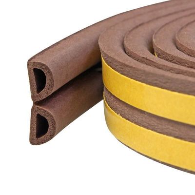 100٪ PP سیلیکون لاستیک Pvc سیم بندی صاف Extruded Epdm درب پنجره شکل E