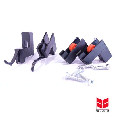 درب پنجره کشویی سنگین نایلون رولر آلیاژ روی شکل L