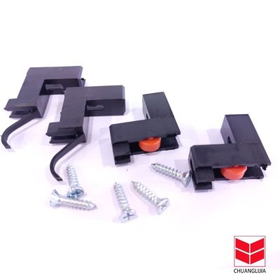 آلومینیوم دو جار پنجره درب پایین رولرها با خانه پلاستیکی چرخ چرخ