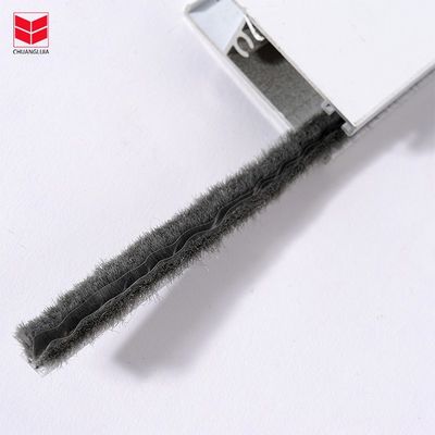 7*10mm ارتفاع انبار 3-25mm سیلیکون استریپ آب و هوا برس برای بسته بندی درب در رنگ های سیاه / خاکستری / قهوه ای / سفید