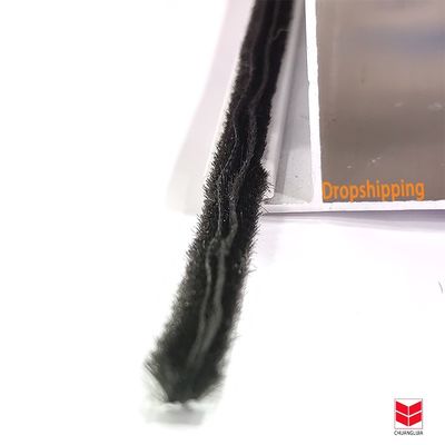 3-25mm ارتفاع انبار استریپ ضد آب و هوا استریپ ضد آب و هوا سیلیکون برس برای آلومینیوم درب پنجره شکاف