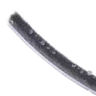 طراحی مدرن درب آپارتمان برس آب و هواپیمایی خاکستری سیلیکون پشم سنگ 7 * 6mm اندازه ضد گرد و غبار پنجره مهر نوار همه کاره