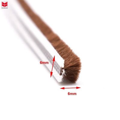 نوار آب و هوایی سنگ سیلیکونی برای پنجره ها و درب های آلومینیومی 3-25mm ارتفاع سنگ / 3-50mm عرض سیاه / خاکستری / قهوه ای / سفید / سفید