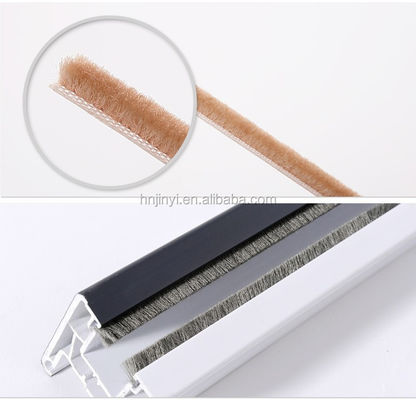 پروفایل آلومینیوم درب ورودی پشته آب و هوا نوار با PVC Fin 100% مواد PP در سیاه / خاکستری / قهوه ای / سفید / رنگ های دیگر