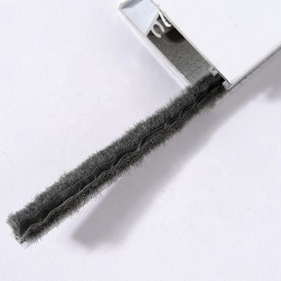 برس پاک کننده آب و هوا برای پنجره های لغزنده 100٪PP برس پاک کننده ارتفاع 3-25mm / عرض 3-50mm