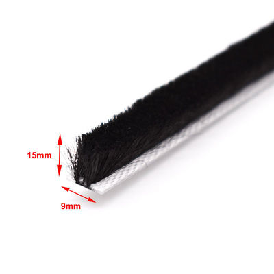 100%PP 3p خاکستری سیاه پنجره و درب سیلیکون ضد آب پشته پلاستیک آب و هوا نوار 3-50mm عرض 3-25mm ارتفاع پشته
